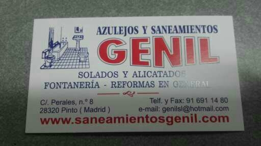 Azulejos Y Saneamientos Genil S.L. — en Pinto