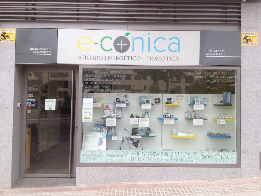 e-CÓNICA econica ecónica : Ahorro energético y Domótica — en Alcobendas