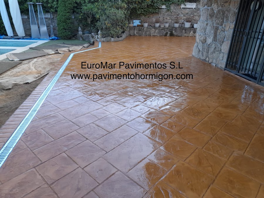 EuroMar Pavimentos — hormigón impreso y pulido en Madrid
